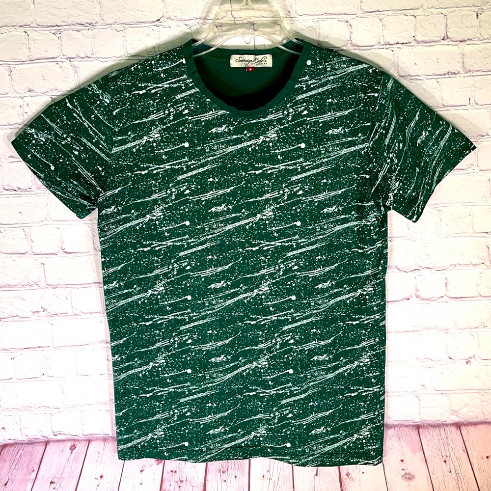 SOVEREIGN CODES Men's Green Tee. Size: Medium